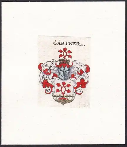 Gärtner - Wappen coat of arms heraldry Heraldik