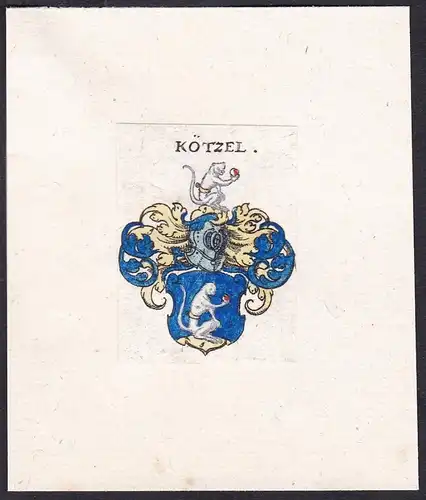 Kötzel - Wappen coat of arms heraldry Heraldik