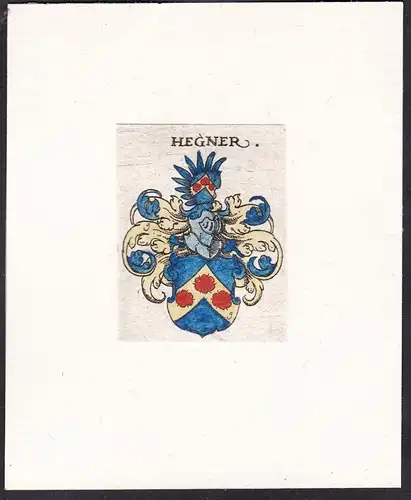 Hegner - Wappen coat of arms heraldry Heraldik