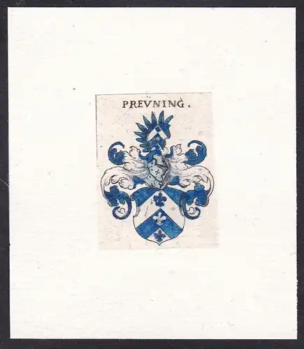 Preüning - Breuning Wappen coat of arms heraldry Heraldik