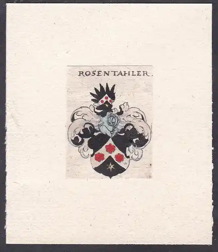 Rosentahler - Rosenthal Wappen coat of arms heraldry Heraldik