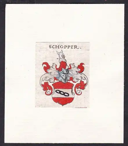 Schopper - Wappen coat of arms heraldry Heraldik