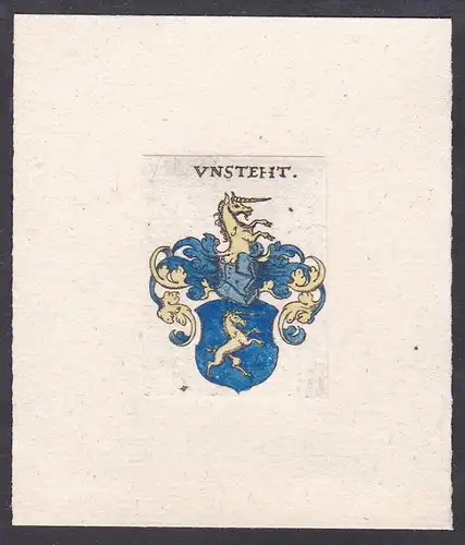 Unsteht - Wappen coat of arms heraldry Heraldik