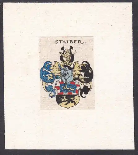 Staiber - Wappen coat of arms heraldry Heraldik