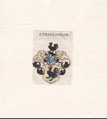 Steinlinger. - Wappen coat of arms heraldry Heraldik