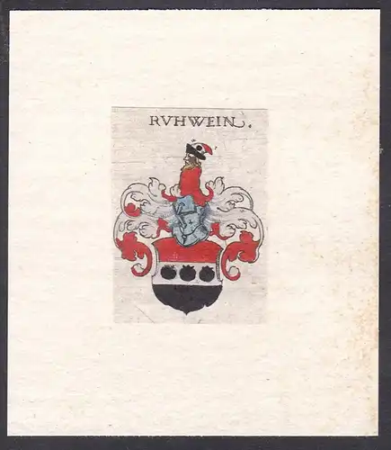Ruhwein - Adel coat of arms heraldry Heraldik