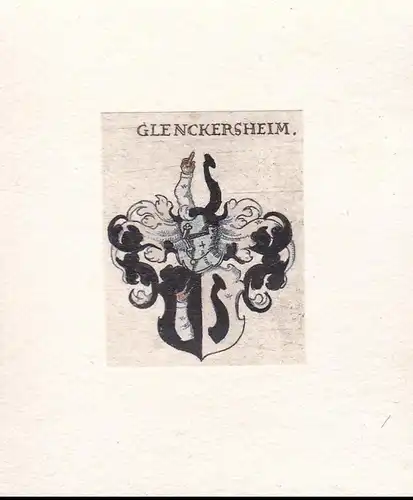 Glenckersheim - Wappen Adel coat of arms heraldry Heraldik