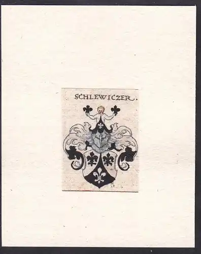 Schlewiczer - Wappen Adel coat of arms heraldry Heraldik