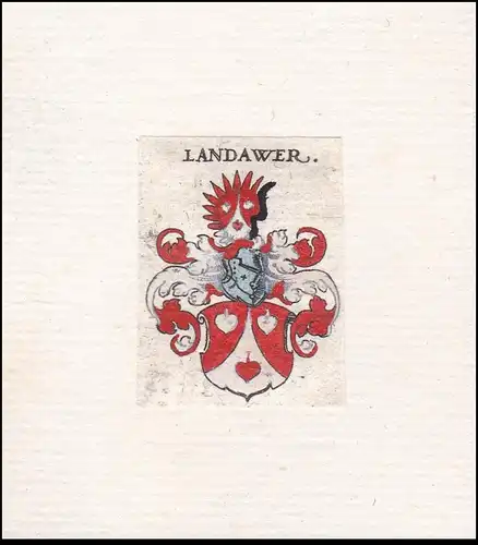 Landawer - Landauer Wappen Adel coat of arms heraldry Heraldik