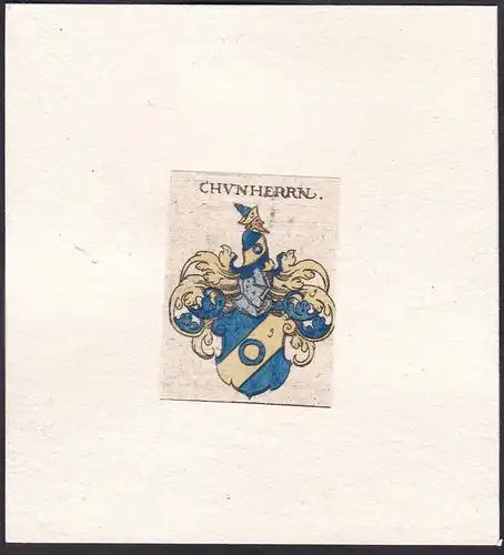 Chunherrn - Chun Wappen Adel coat of arms heraldry Heraldik