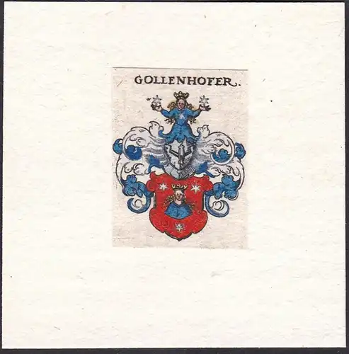 Gollenhofer - Wappen Adel coat of arms heraldry Heraldik