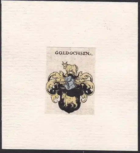 Goldochsen - Wappen Adel coat of arms heraldry Heraldik