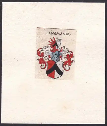 Langmann - Wappen Adel coat of arms heraldry Heraldik