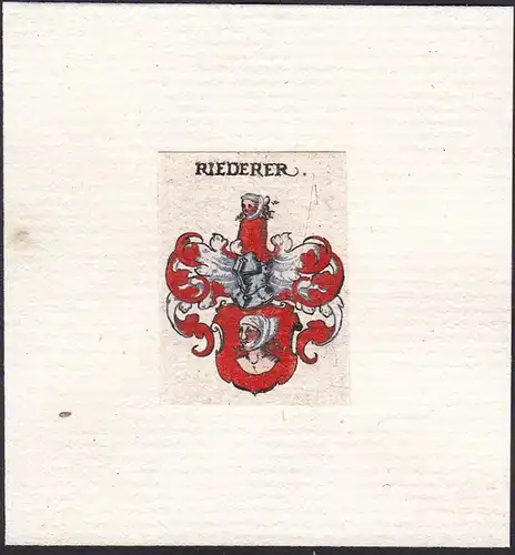 Riederer - Wappen Adel coat of arms heraldry Heraldik