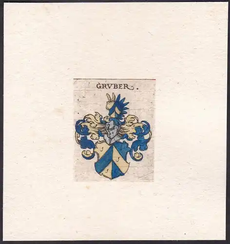 Gruber - Wappen Adel coat of arms heraldry Heraldik