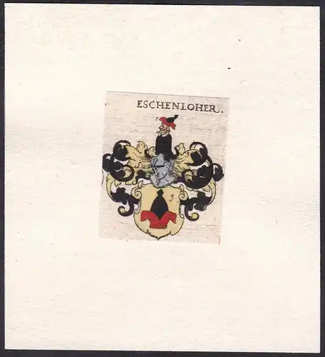 Eschenloher - Melzer genannt Eschlauer Eschenlauer Wappen Adel coat of arms heraldry Heraldik