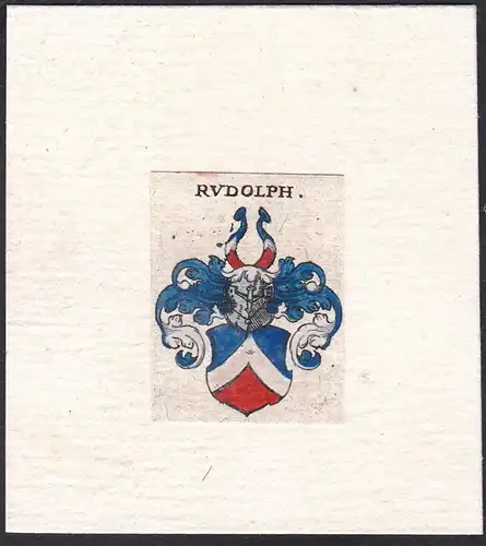 Rudolph - Rudolf Wappen Adel coat of arms heraldry Heraldik