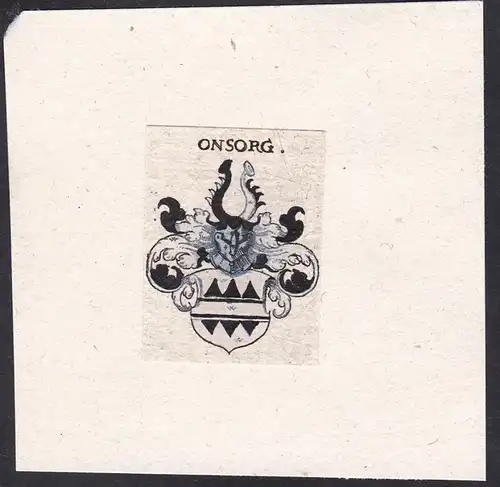 Onsorg - Ohnsorg Wappen Adel coat of arms heraldry Heraldik