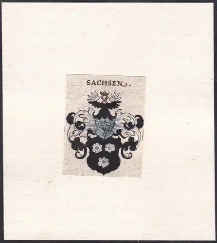 Sachsen - Wappen Adel coat of arms heraldry Heraldik