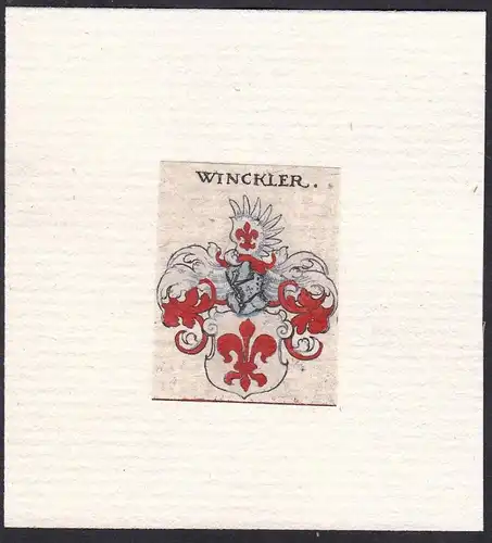 Winckler - Winkler Wappen Adel coat of arms heraldry Heraldik