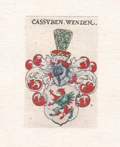 Cassuben. Wenden. - Caßuben Wappen Adel coat of arms heraldry Heraldik