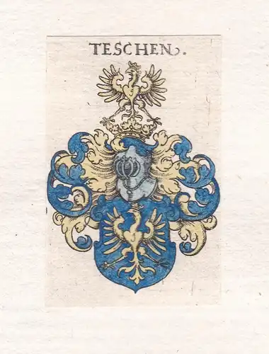 Teschen - Czech Republic Cesko Wappen Adel coat of arms heraldry Heraldik