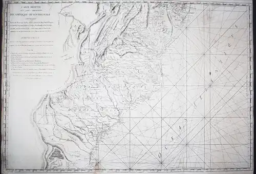 Carte Reduite des Costes Orientales de l'Amerique Septentrionale contenant Partie du Nouveau Jersey, la Pen-sy