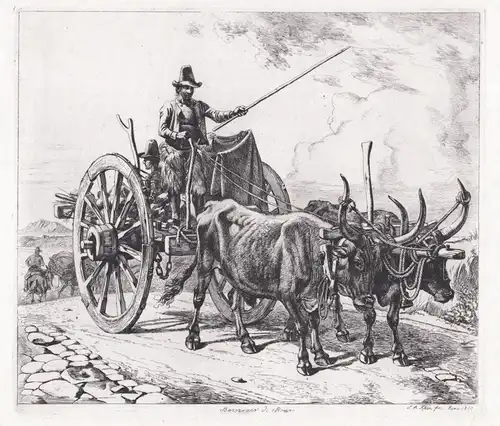 Barozzaro di Roma - Italian man with a carriage / Pferdekutsche Kutsche