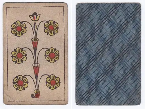 (Rosen 6) - playing card carte a jouer Spielkarte cards cartes