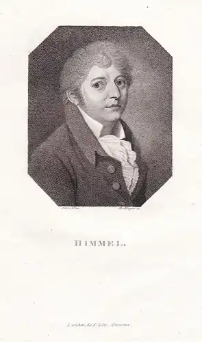 Himmel - Friedrich Heinrich Himmel (1765-1814) Pianist composer Komponist / Portrait
