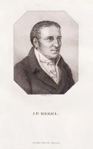 J.P. Hebel - Johann Peter Hebel (1760-1826) poet Dichter author Schriftsteller / Portrait