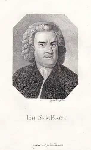Joh. Seb. Bach - Johann Sebastian Bach (1685-1750) composer Komponist Organist Violonist Barock / Portrait