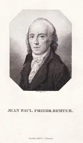 Jean Paul Friedr. Richter - Jean Paul (1763-1825) writer Schriftsteller author Autor / Portrait