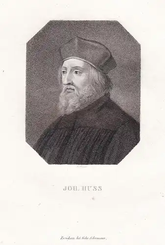 Joh. Huss - Jan Huss (1370-1415) Reformator philosopher Philosoph / Portrait