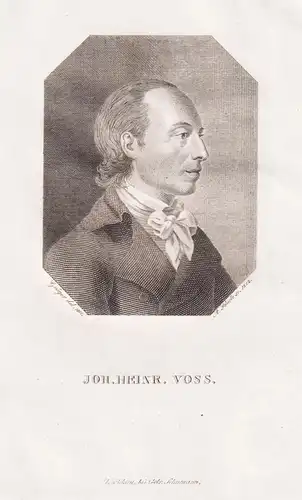 Joh. Heinr. Voss - Johann Heinrich Voss (1751-1826) Dichter poet / Portrait