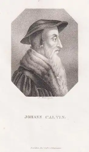 Johann Calvin - John Calvin (1509-1564) Jean French theologian Theologe reformer / Portrait