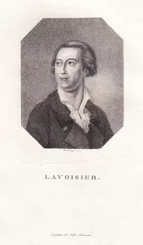 Lavoisier - Antoine Laurent Lavoisier (1743-1794) chemist Chemiker / Portrait