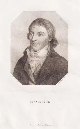 Loder - Justus Christian von Loder (1753-1832) physician Arzt natural scientist Naturforscher / Portrait