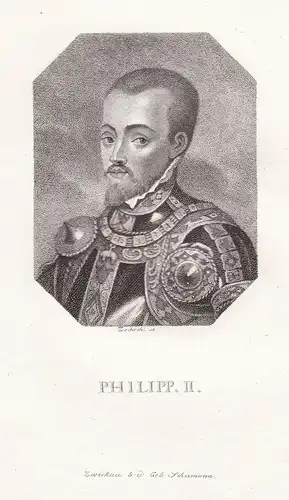 Philipp II. - Felipe II de Espana Rey Philip II of Spain king König Spanien / Portrait