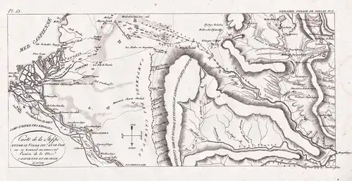 Carte de la Steppe entre le Volga inf.r et le Don ou se trouvoit anciennement l'union de la Mer Caspienne et d