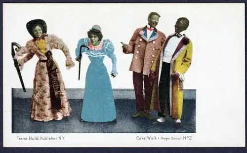 Cake Walk (Negro Dance). No. 2 - Black Americana / Cakewalk / Dance Tanz dancing