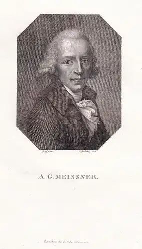 A.G. Meissner - August Gottlieb Meissner (1753-1807) writer Schriftsteller / Portrait