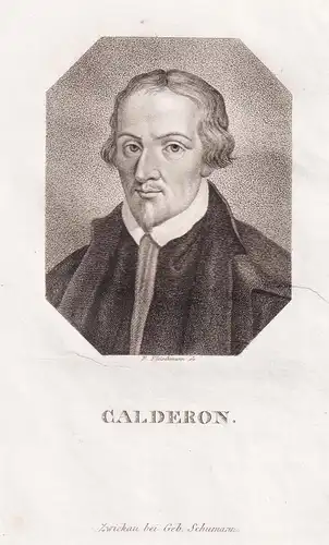 Calderon - Pedro Calderon (1601-1687) Spanish dramatist Dramatiker / Portrait