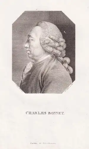 Charles Bonnet - (1720-1793) Schweizer Naturforscher naturalist philosopher Philosoph / Portrait