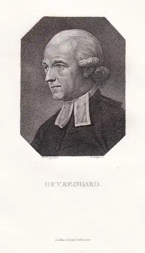D.F. Reinhard - Franz Volkmar Reinhard (1753-1812) theologian Theologe Prediger Dresden / Portrait