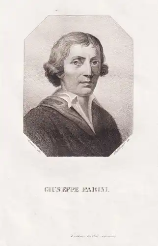 Giuseppe Parini - (1729-1799) Italian poet Dichter Satiriker / Portrait