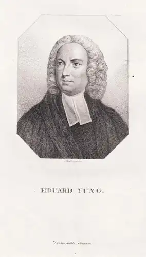 Eduard Yung - Edward Young (1683-1765) English poet Dichter / Portrait