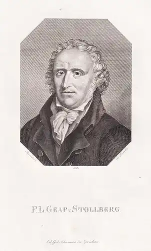 F.L. Graf von Stollberg - Friedrich Leopold zu Stolberg-Stolberg (1750-1819) Dichter poet / Portrait