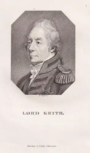 Lord Keith - George Elphinstone 1st Viscount Keith (1746-1823) British naval officer Marineoffizier / Portrait