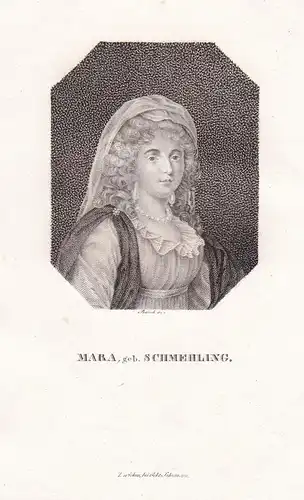 Mara, geb. Schmehling - Elisabeth Mara (1749-1833) Opernsängerin operatic soprano singer / Portrait